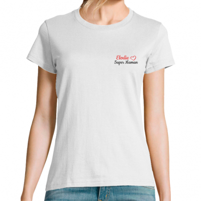 T-Shirt MamT-shirt maman personnalisable “Mère Veilleuse” – Cadeau original col rondan Personnalisé 