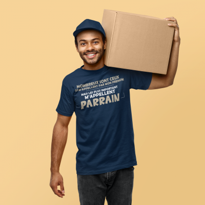 T-SHIRT LES PLUS IMPORTANTS M'APPELLENT PARRAIN...