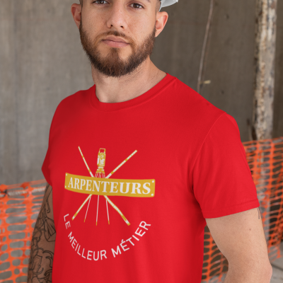 T-SHIRT ARPENTEURS LE MEILLEUR MÉTIER POUR HOMME