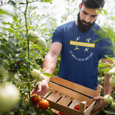 T-SHIRT PRODUCTEURS LE MEILLEUR MÉTIER POUR HOMME