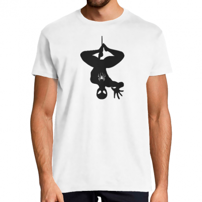T-SHIRT SPIDER-MAN SUSPENDU HOMME