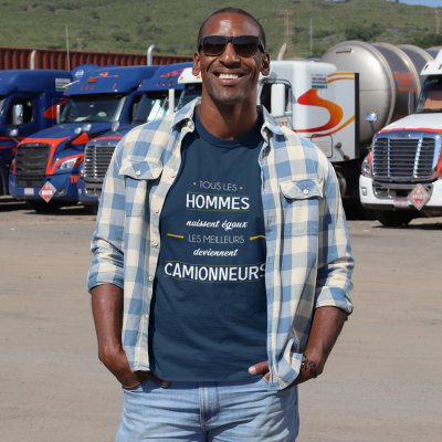 T-SHIRT MÉTIER LES MEILLEURS DEVIENNENT CAMIONEURS