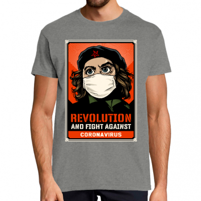 T-shirt Covid-19 Révolution "fight against Coronavirus" 