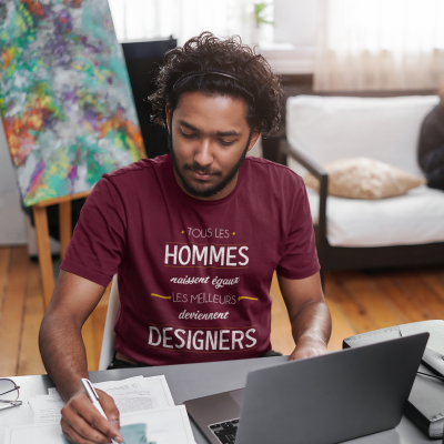 T-SHIRT MÉTIER LES MEILLEURS DEVIENNENT DESIGNERS