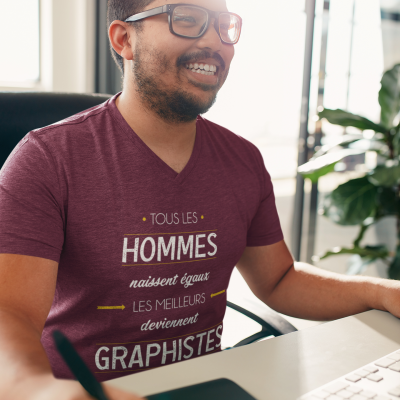 T-SHIRT MÉTIER LES MEILLEURS DEVIENNENT GRAPHISTES