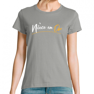 T-shirt nièce en or