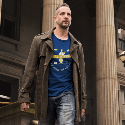 T-SHIRT AVOCATS LE MEILLEUR MÉTIER POUR HOMME