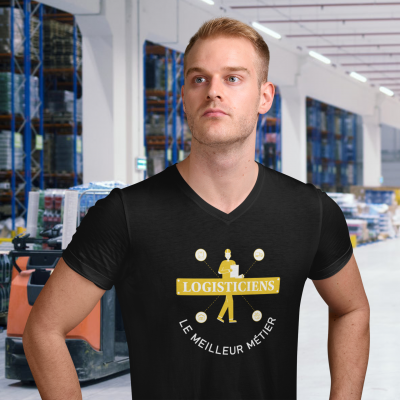 T-SHIRT LOGISTICIENS LE MEILLEUR MÉTIER POUR HOMME