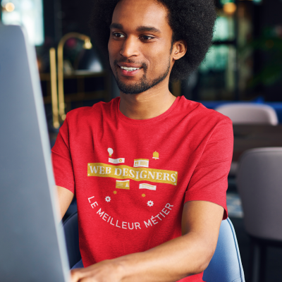 T-SHIRT WEB DESIGNERS LE MEILLEUR MÉTIER POUR HOMME