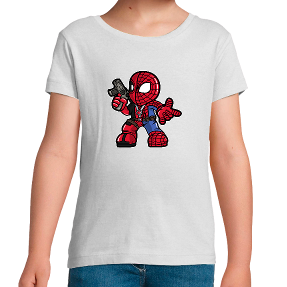 Face T-SHIRT SPIDERPOOL FILLE