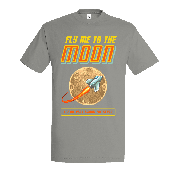 Face T-shirt FLY TO THE MOON
