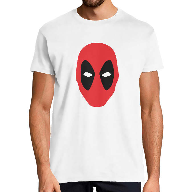 T-SHIRT DEADPOOL MASK HOMME
