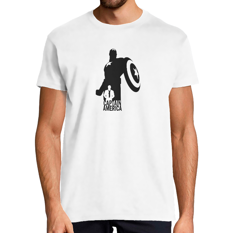 T-SHIRT LA PUISSANCE DE CAPTAIN AMERICA HOMME