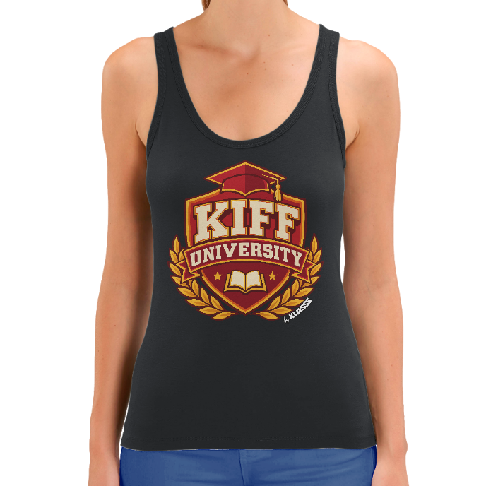 Débardeur FEMME KLASSS "VINTAGE KIFF UNIVERSITY" coton bio