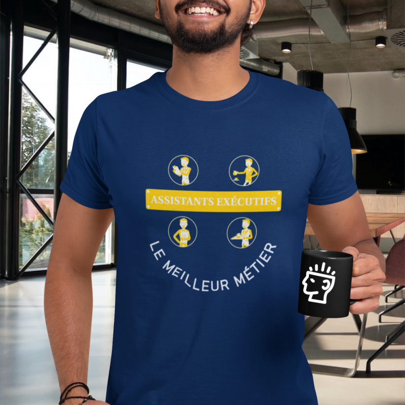 T-SHIRT ASSISTANTS EXECUTIFS LE MEILLEUR MÉTIER POUR HOMME