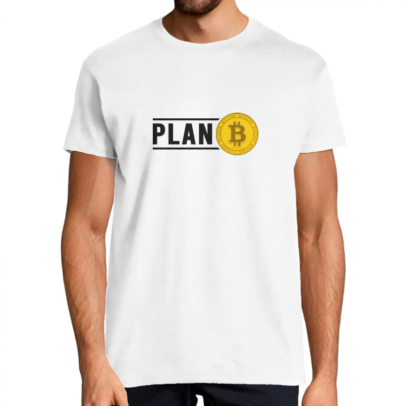 T-SHIRT PLAN BITCOIN HOMME