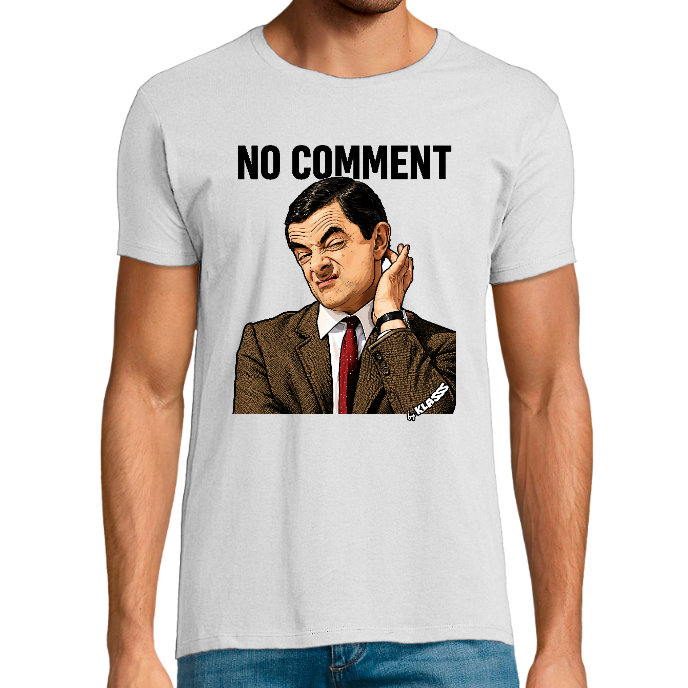 T-shirt Homme REGENT FIT KLASSS "NO COMMENT MR BEAN" Série TV, col rond 150 gr