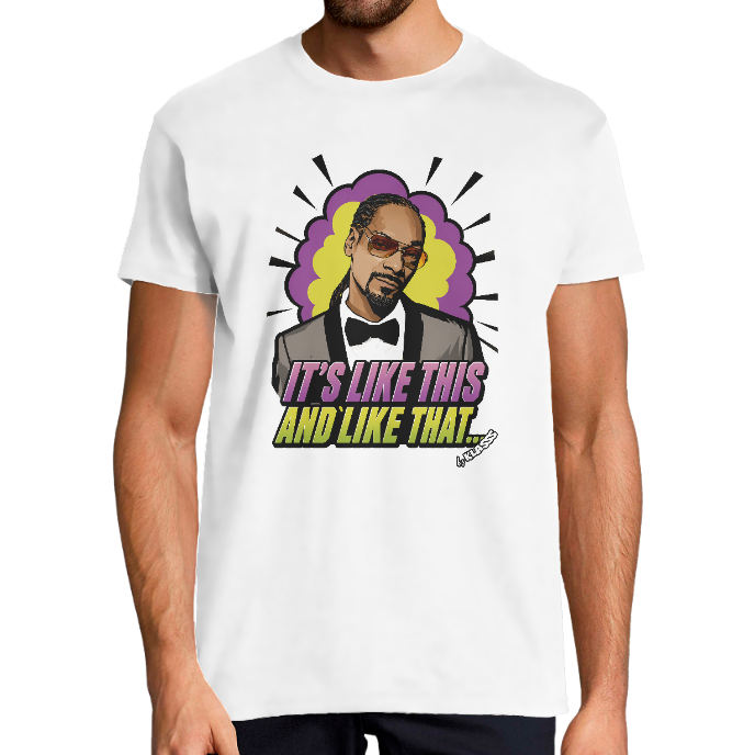 T-SHIRT HOMME KLASSS "IT'S LIKE THIS ANS LIKE THAT..." VINTAGE Style HIP-HOP Music