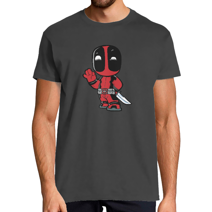 T-SHIRT HELLO DEADPOOL HOMME