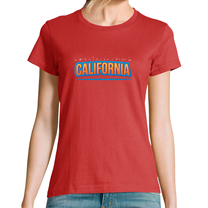 T-SHIRT CALIFORNIA PARADISE FEMME 
