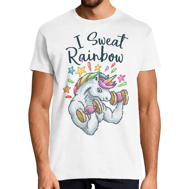 Face T-shirt Licorne qui pète "Magic Fart"