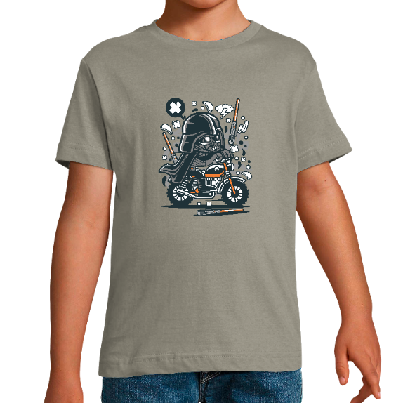 T-SHIRT DARK VADOR EN MOTOCROSS GARÇON
