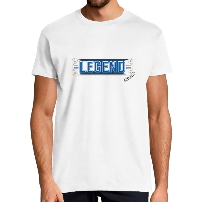 T-SHIRT HOMME "LEGEND" KLASSS, Style Californie bleu