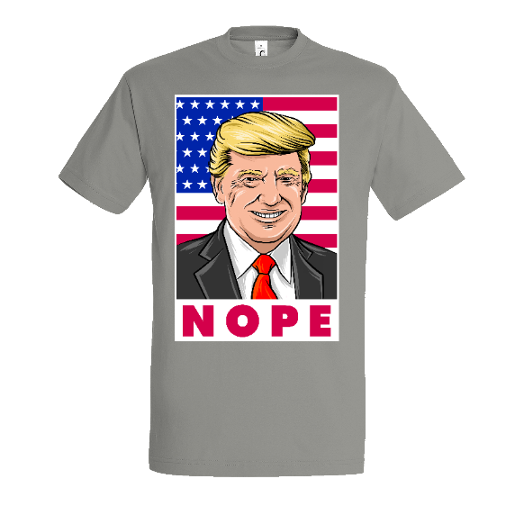 T-shirt anti Donald Trump "NOPE"