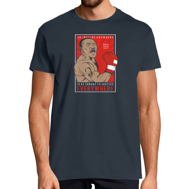 T-SHIRT MARTIN LUTHER KING BOXER HOMME