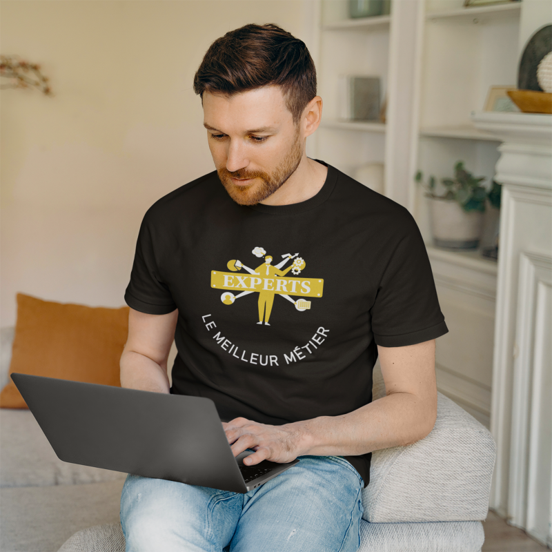 T-SHIRT EXPERTS LE MEILLEUR MÉTIER POUR HOMME