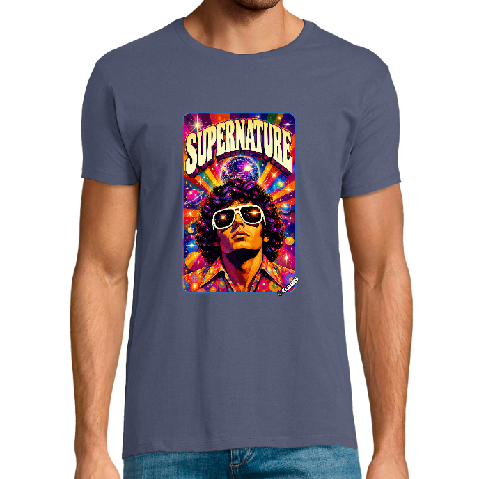 T-shirt Homme REGENT FIT KLASSS VINTAGE "SUPERNATURE"  col rond
