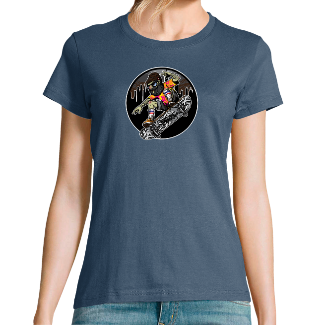 Face T-SHIRT FIGURE DE SKATE FEMME
