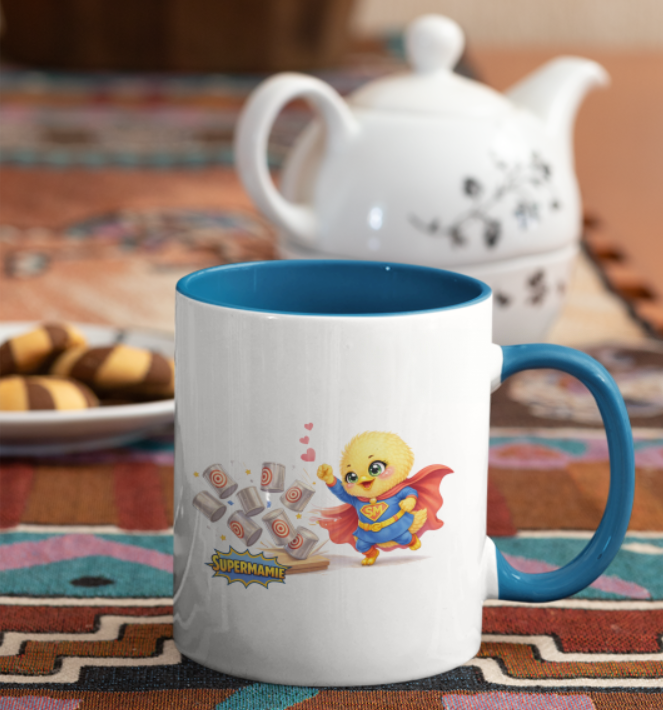 Mug "Super Mamie Chamboule Tout" – Tasse Héroïne du Quotidien