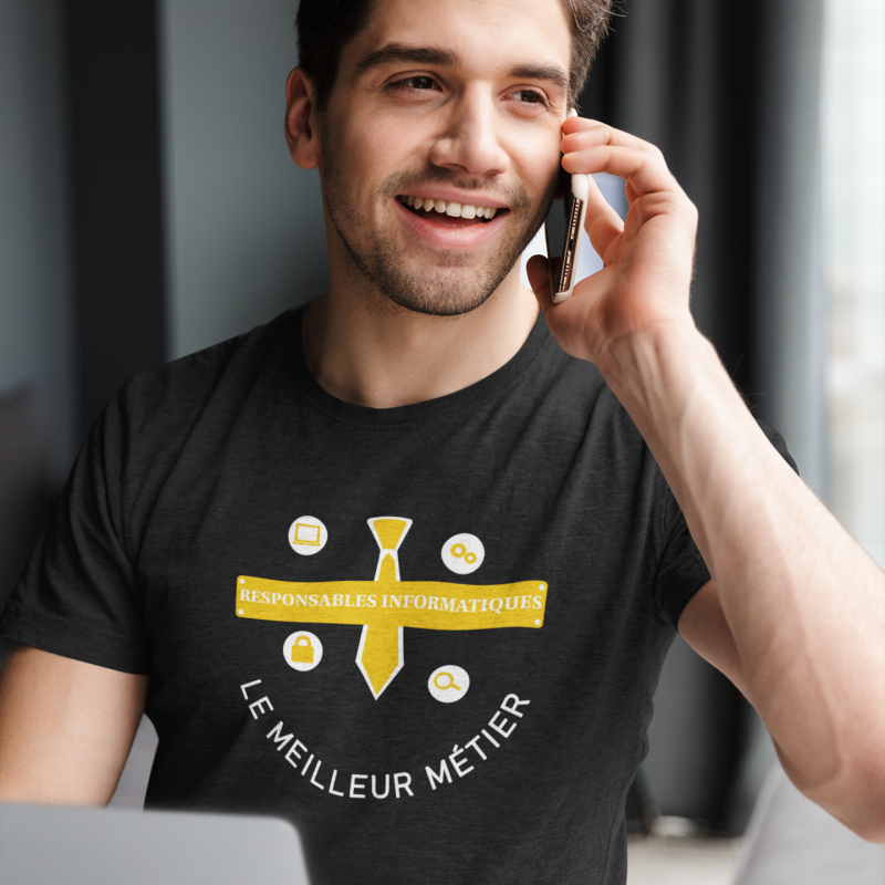 T-SHIRT RESPONSABLES INFORMATIQUES POUR HOMME