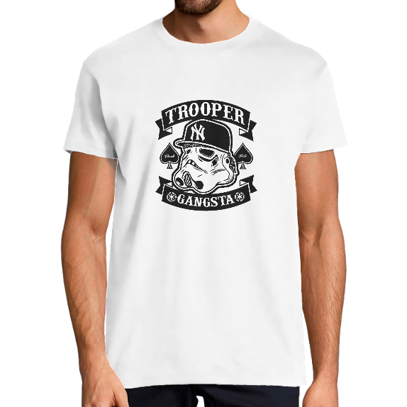 Face T-SHIRT TROOPER GANGSTA HOMME