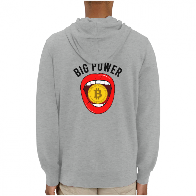 SWEATSHIRT BITCOIN BIG POWER UNISEXE 