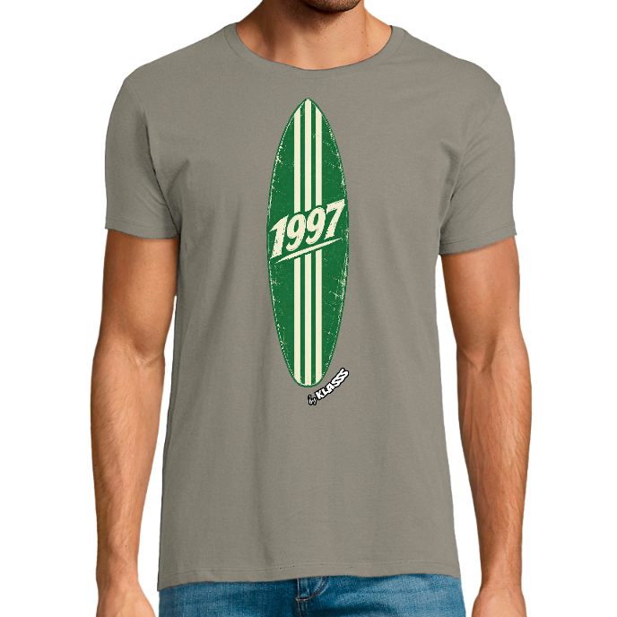 T-shirt Homme REGENT FIT KLASSS "VINTAGE SURF 1997" col rond, coupe ajustée