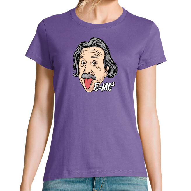 T-SHIRT EINSTEIN ET LES MATHS FEMME