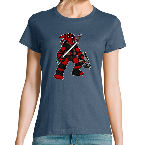 T-SHIRT DEADPOOL NINJA FEMME