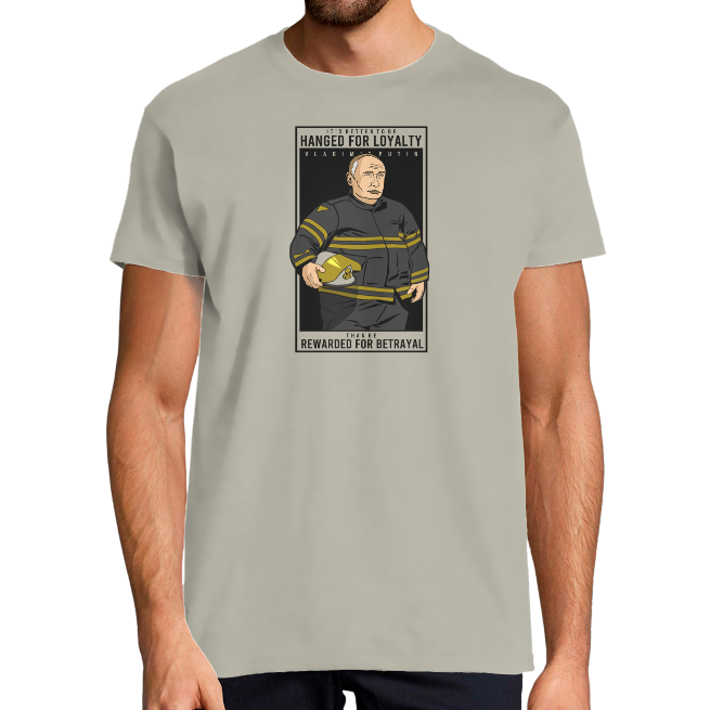 Face T-SHIRT PUTIN FIREMAN HOMME