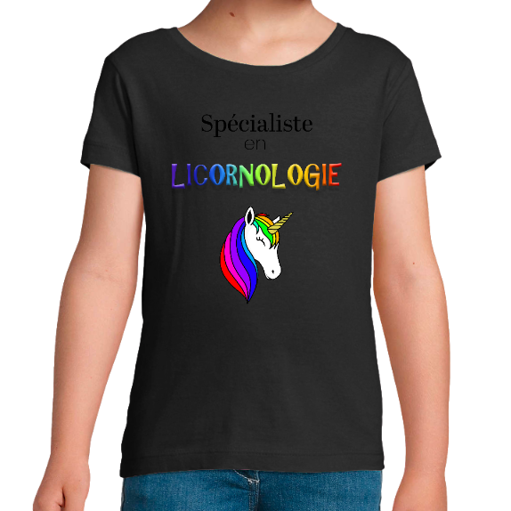 LICORNOLOGIE - T-SHIRT FILLE