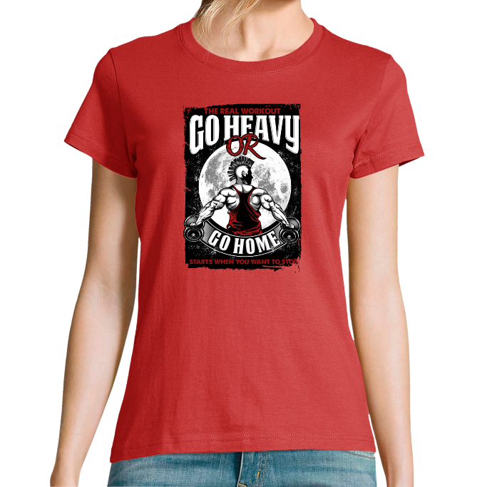 Face T-SHIRT GO HEAVY FEMME