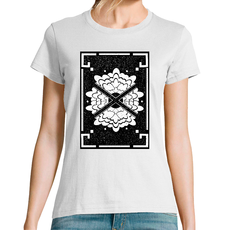 FLOWERS - T-SHIRT FEMME