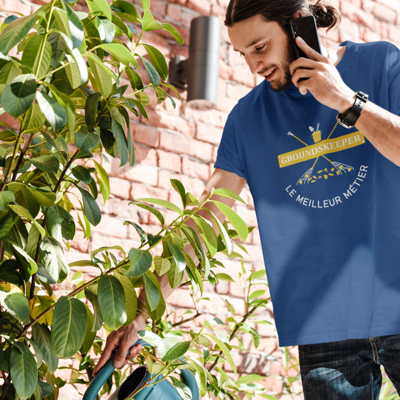 T-SHIRT GROUNDSKEEPER LE MEILLEUR MÉTIER POUR HOMME
