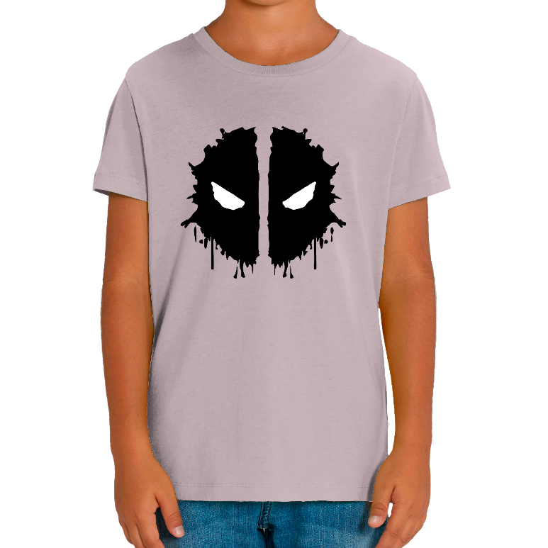 T-SHIRT DEADPOOL LOGO BLACK ENFANT