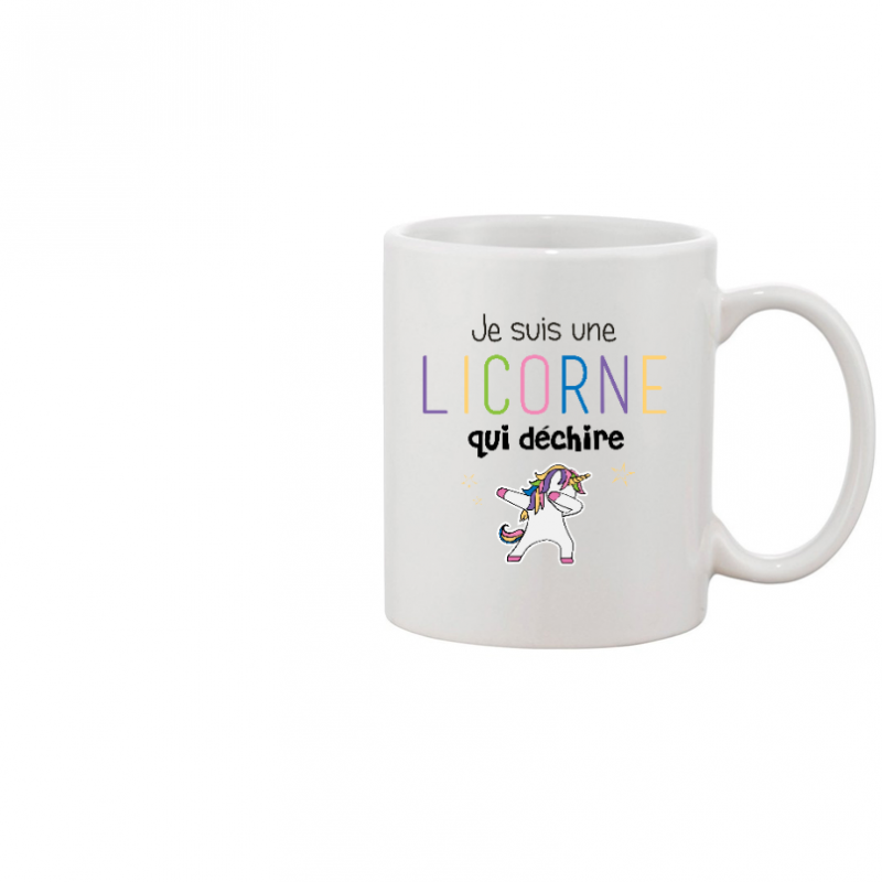 Face MUG - JE SUIS UNE LICORNE QUI DECHIRE