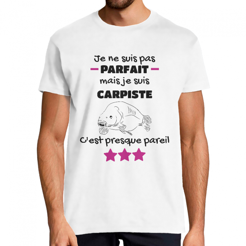 Face T shirt carpiste "je ne suis pas parfait"