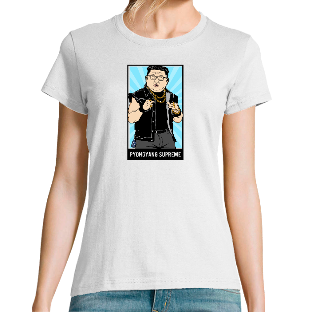 T-SHIRT PYONGYANG SUPREME FEMME– Tee-shirt humour streetwear original