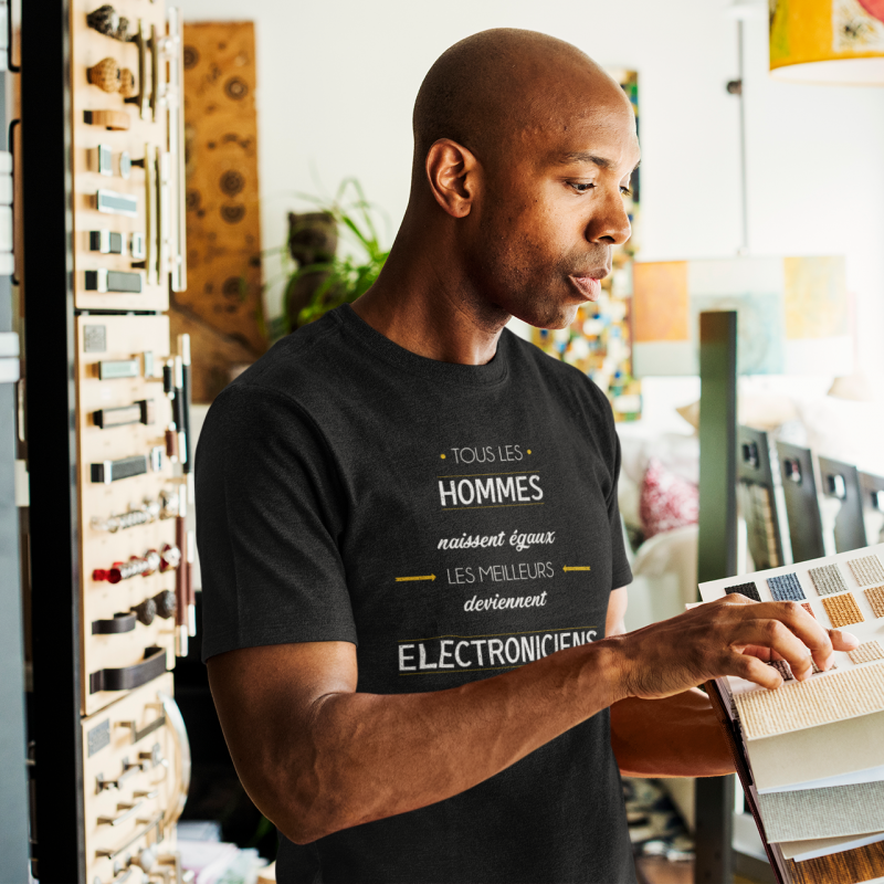 T-SHIRT MÉTIER LES MEILLEURS DEVIENNENT ÉLECTRONICIENS