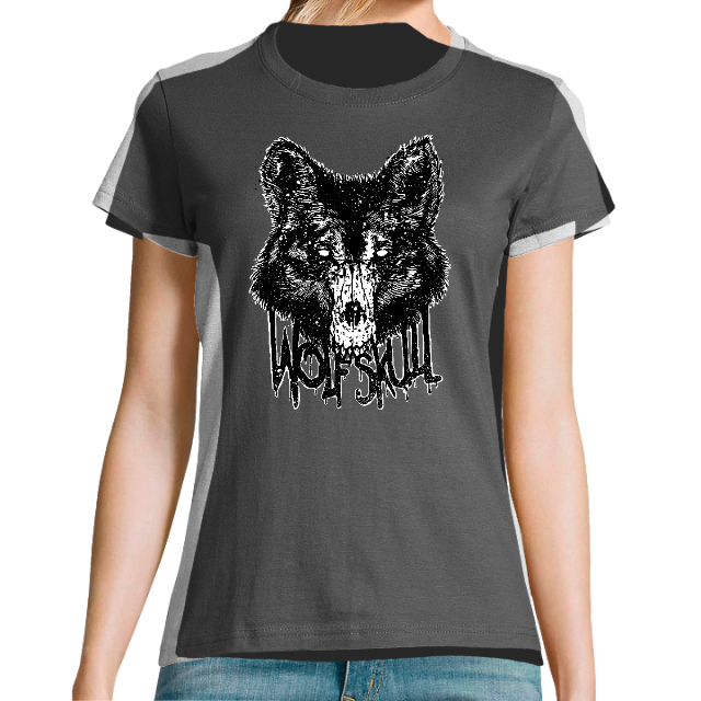T-SHIRT FEMME - WOLF SKULL